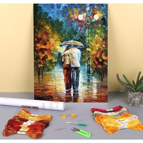 Invitation Printed 11CT Cross-Stitch DIY Embroidery Patterns DMC Threads Sewing Hobby Handmade Needlework Stamped Counted