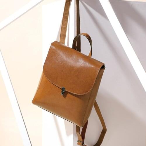 High grade backpack, real leather bag, new high capacity and versatile in summer 2021, womens backpack，new backpack,summer bag