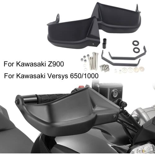 Black Motorcycle Handguards Hand Protectors For Kawasaki Z900 2017 Versys 650 Versys 1000 2010 11 12 13 15 14 15 16 Handguard
