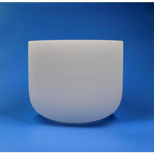 10" CDEFGAB white frosted quartz crystal singing bowls for healing