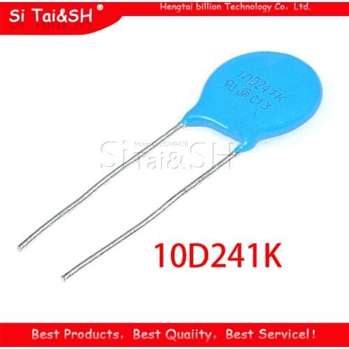 10pcs varistor 10D241K 240V piezoresistor 10D241