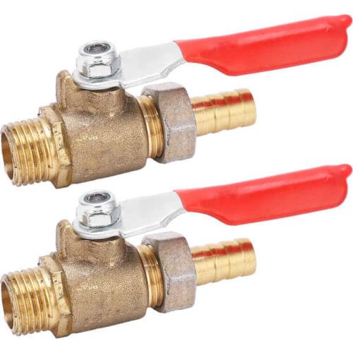 2Pcs 1/4 Thread Ball Valve Multilayer Silicone Corrosion Resistance Durable Air Compressor Accessoires With Handle