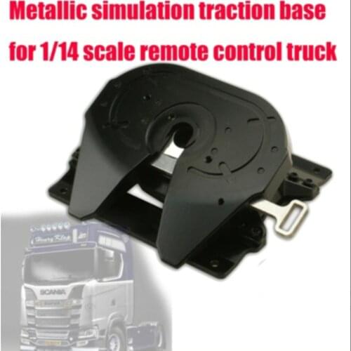 Aluminium alloy removable simulation traction base for tamiya 1/14th scale rc scania r620 56323 man tgx benz 1851 3363 trailer