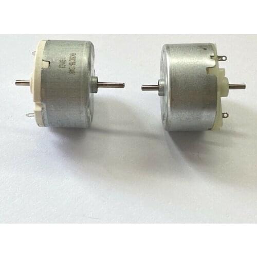 RK-500TB-12560/ RK-500TB-13480 Motor DC 6V 7.4V 9V 12V Dual 2mm Shaft 32mm Round Electric Spindle Engine Strong Magnetic Robot