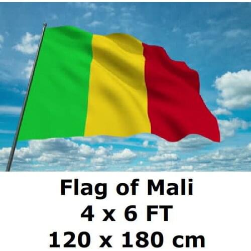 Mali Malian Flag 120 x 180 cm 100D Polyester Large Big Flags And Banners National Flag Country Banner