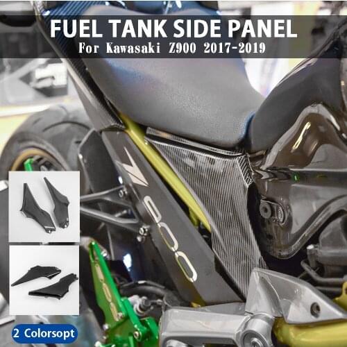 Motorcycle Left Right Seat Side Frame Cover Fairing Bench Cover Cowling Panel Carbon Fiber For Kawasaki 2017 2018 2019 Z900 ABS