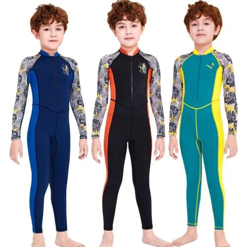 Swimsuit For Boys Thin Jellyfish Wetsuit For Summer Children Beach Swimwear Swimming Suit Scuba Diving Beach Boating
