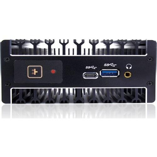 Partaker Mini PC Intel i3 7100U i5 7300U Dual Core Fanless Office NUC Computer with Type-C Windows 10 Linux 2*DDR4 RAM M.2 Slot