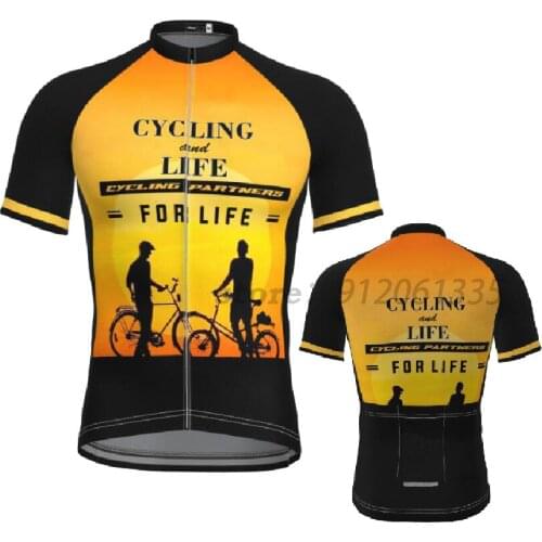 Cycling And Life Mens Short Sleeve Cycling Jersey Cycling Clothes Bicycle Summer Cycling Top Bike Top MTB Road Wear