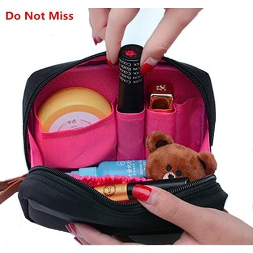Do Not Miss 2017 Portable women small make up bag high quality fashion female travel zipper cosmetic organizer toiletries bag