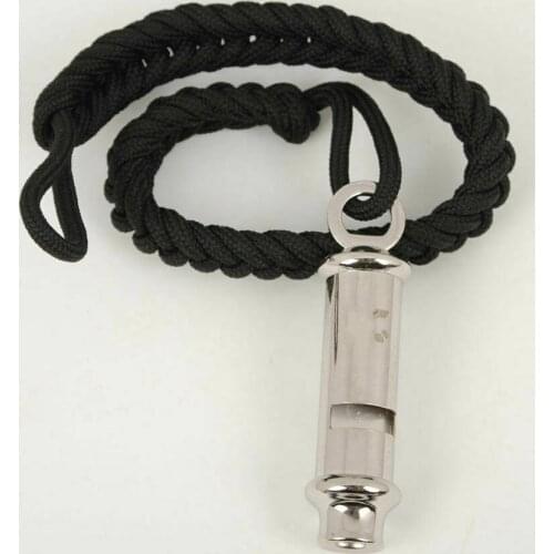 WWII WW2 GERMAN SOLDIER WH METAL WHISTLE WITH BLACK ROPE MILITARY REPRO World military Store