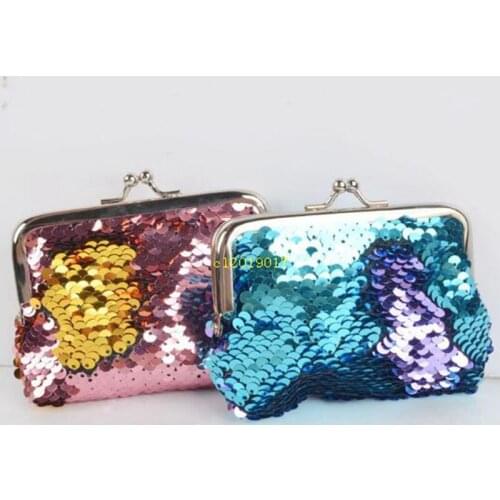 New coin purse girl sequined fashion ladies makeup bag 300PCS