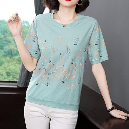 Shintimes New Summer 2021 Cartoon Print T Shirt Women Tops Short Sleeve Plus Size T-Shirt Woman Korean Clothes Tee Shirt Femme