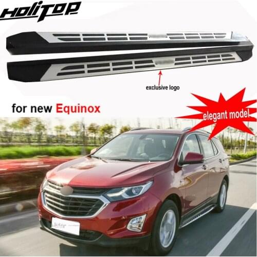 New arrival for Chevrolet Equinox nerf bar side steps bar foot board Pedals 2018 2019 2020, aluminum alloy+ABS, promotion price