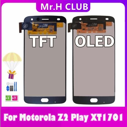 Original 5.5" Display For Motorola Moto Z2 Play XT1710 XT1710-01/07/08/09/10 LCD Display Touch Screen full Assembly Replacement