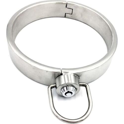 Neck Bondage Lock BDSM Torture Stainless Steel Slave Collar Sex Games For Adults Couples Restraints Fetish Erotic Toys