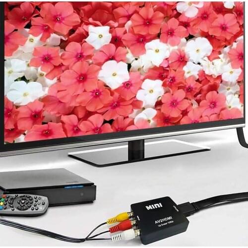 HD 1080P AV To HDMI-compatible Converter Television Playing AV2 HDMI-compatible Adapter For PS3 PS4 DVD Xbox Projector