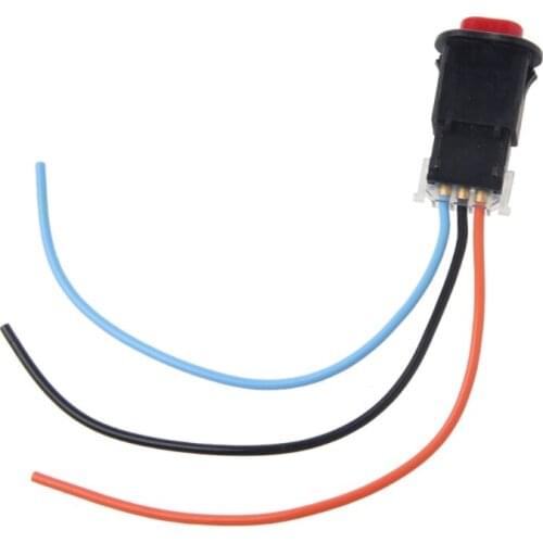 Motorcycle Hazard Light Switch Double Warning Flasher Emergency Signal w/3 Wires Lock 40GF