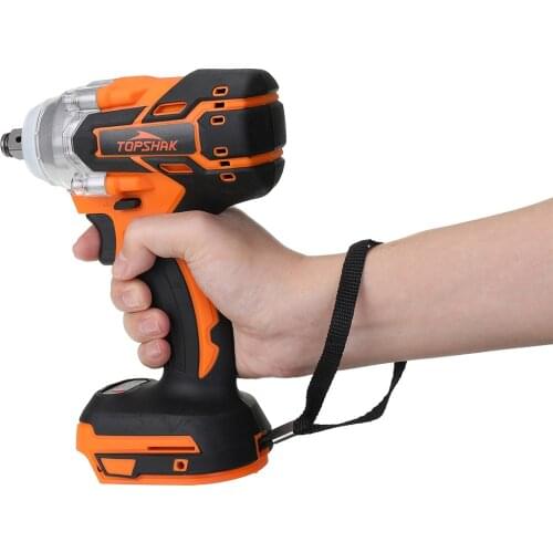 Topshak TS-PW1 Cordless Brushless Impact Wrench Screwdriver Stepless Speed Change Switch Wrench Power Tool For Makita Battery