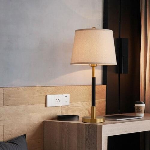 Modern Bedside Table Lamp E27 Bedroom Decoration Desk Lamps for Study Reading Living Room Copper Gold Table Lamps Night Lights