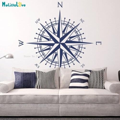 The Matilda Compass Wall Stricker Eight Directions Label Home Decor Art Murals Living Room Bedroom Removable YT5362