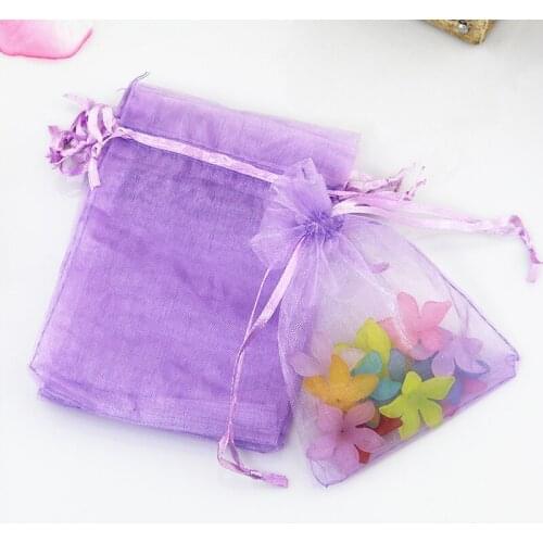 Light Purple Organza Jewelry Candy Pouch Wedding Xmas Favors Organza Gift Bag Jewelry Pouch Wedding Favor NEW 500pcs 11x16cm