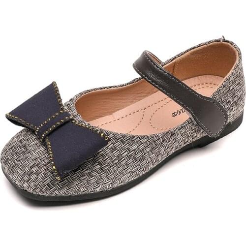 Girls Princess Shoes 2021 Childrens Shoes Single Shoes Soft Sole Kids Flats Princess Sweet Cute for Wedding Chic Casual Shoes