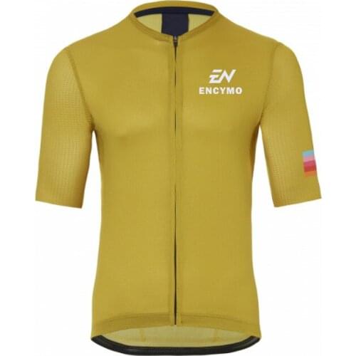 ENCYMO Cycle for Men Team Cycling Jersey Short Sleeve Last Aero Race Cut with est Fabric for Hot Summer Cycling Jersey Men