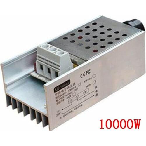 AC 220V 10000W SCR High Power Voltage Regulator Temperature Speed Adjust Controller Dimming Dimmer Thermostat 110V-220V 10000 W