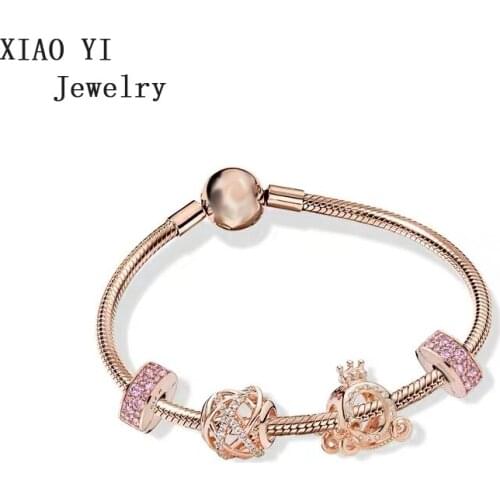 XIAOYI jewelry 100% S925 11 charm galaxy love ZT0409 temperament personality bracelet set fashion woman gentle