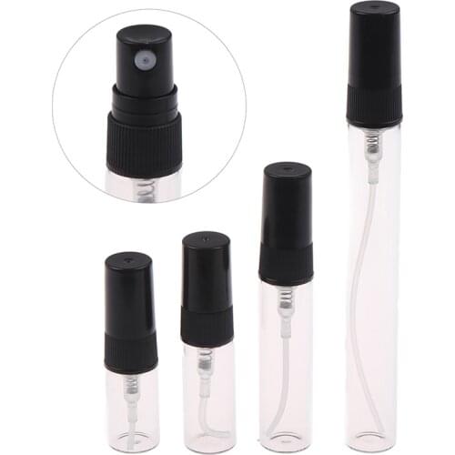 1Pcs 2/3/5/10ml Mini Atomizer Perfume Glass Refillable Mist Spray Empty Bottles Refillable