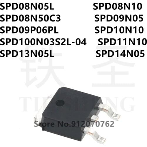 10PCS SPD08N05L SPD08N10 SPD08N50C3 SPD09N05 SPD09P06PL SPD10N10 SPD100N03S2L-04 SPD11N10 SPD13N05L SPD14N05 TO-252