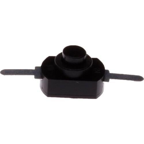 10X 1A 30V DC 250V Black Latching On Off Mini Torch Push Button Switch New Dropshipping