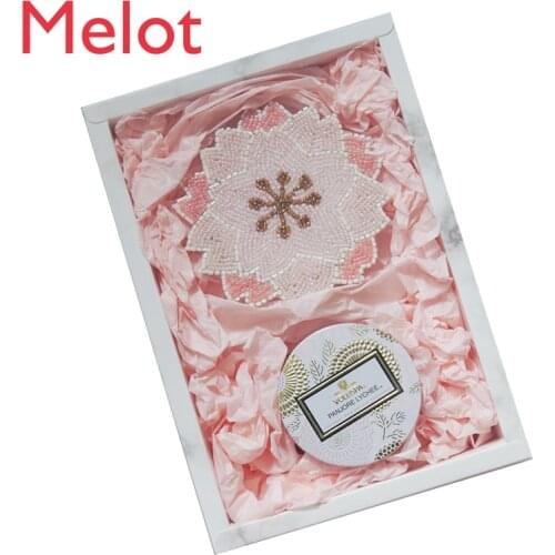 Aromatherapy Candle Cup Smokeless Essential Oil Imported Fragrance Aromatherapy Coaster Gift Box Girlfriends' Gift Wedding Gift