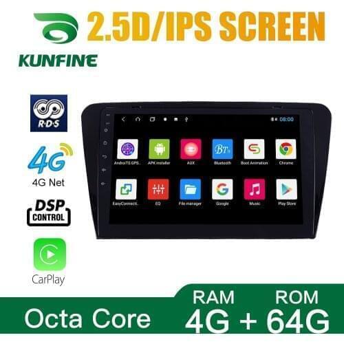 Car Radio For Skoda Octavia 2014-2018 Octa Core Android 10.0 Car DVD GPS Navigation Player Deckless Car Stereo Headunit wifi