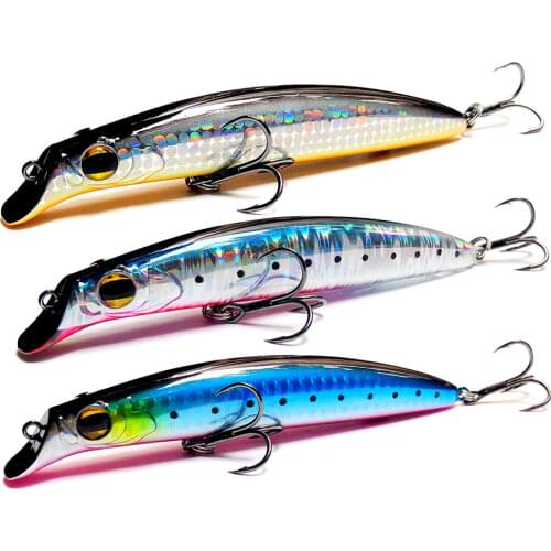 BATTLEBASS 2021 NEW Wobblers 11.5cm 18g Floating Hard Bait Minnow Crank Fishing lures Sea Bass Fresh Salt water 6# VMC hooks