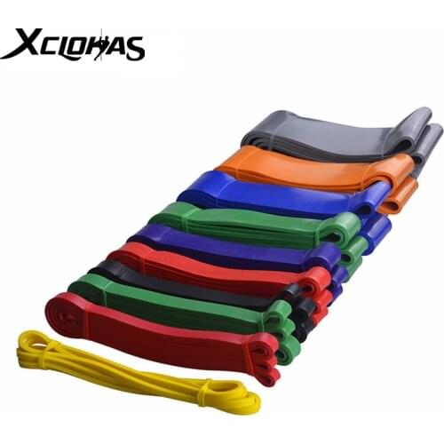 XCLOHAS Resistance Bands Exercise Elastic Natural Workout Ruber Loop Strength Pilates Fitness Equipment Training Expander Unisex