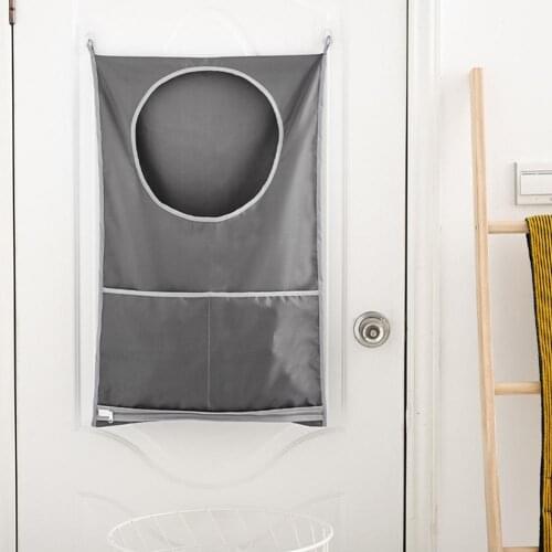 Space Saving Hanging Laundry Hamper Bag Door Back Hangers Large Dirty Clothes Storage Organizer Home Laundry Basket Pouch Set