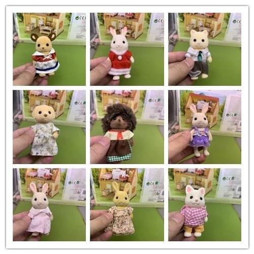 Geniune Sylvanian Doll Families Dollhouse Animal Figures furniture set clothes house food without package