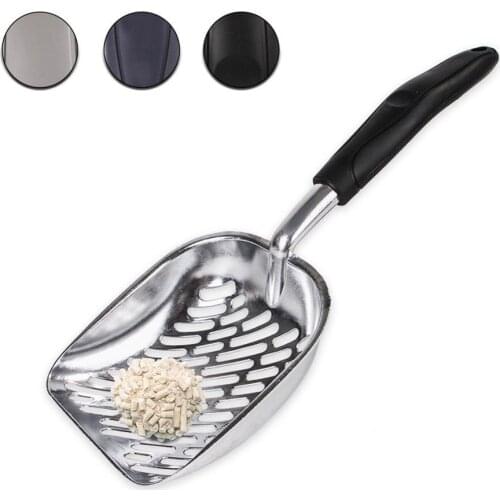 Hollow Pet Cat Litter Shovel Scoop Oversized Large Hole Cats Feces Shovels Aluminum Toilet Cat Sand Pets Toilet Cleaner Tools