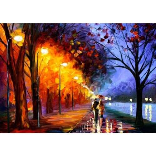 3D DIY Diamond Painting 100% full square drill house decoration Cross Stitch Mosaic Embroidery kits Scenic Art abstract painting