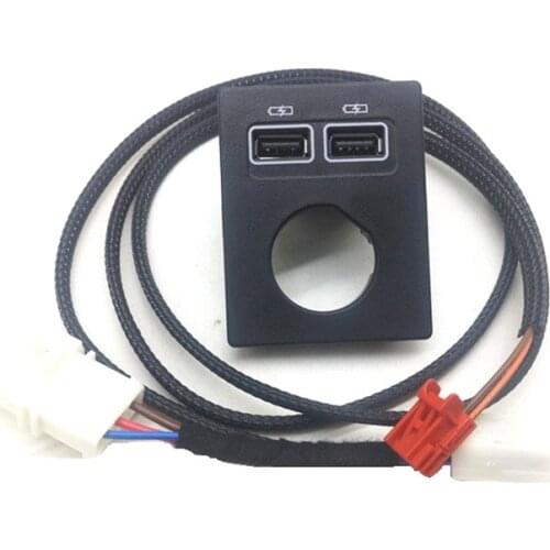 OEM Ashtray USB Charger Cigar Lighter Dual USB Adapter with Wiring for Skoda Superb III