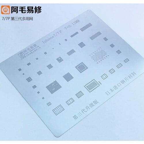 Amaoe Planting Tin Net BGA Reballing Solder Stencil for iPhone 6 6S 7 Plus A8 A9 A10