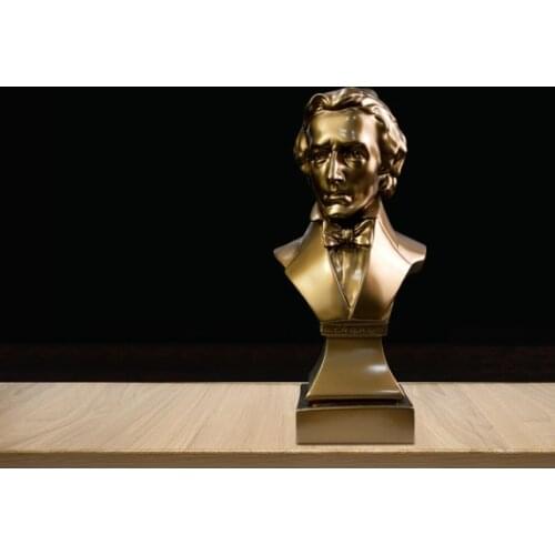 Piano Composer Musician Chopin statue BUST figure resin crafts Furnishings Art TV cabinet sculpture home decoration a0339