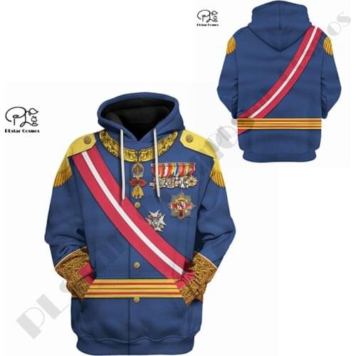 PLstar Cosmos 3Dprint Newest History Halloween Cosplay Royal Art Harajuku Unique Unisex Casual Gift Hoodies/Sweatshirt/Zip C-5