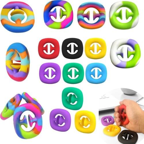 Finger Hand Grip Stress Reliever Toy Adult Child Funny Anti-stress Fidget Reliver Stress Toys Decompression Pinching Ball Toy