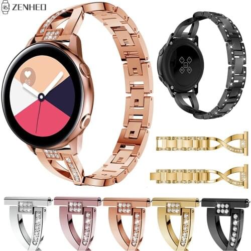 20mm Watchband Quick Release Metal Strap For Samsung Gear S2/Galaxy 42mm Wristband For Samsung Galaxy Active Bracelet