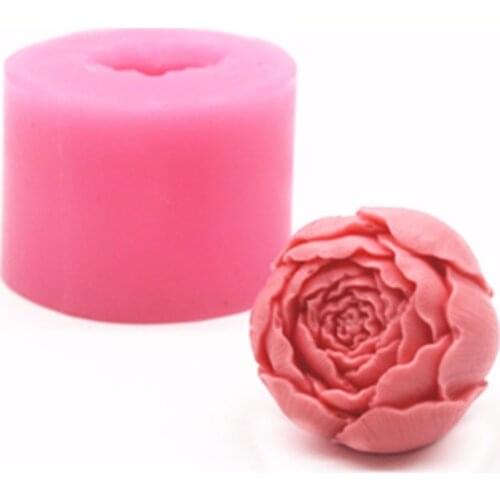 Silicone Rose Flower Candle Mold DIY Handmade Soap Molds Sugarcrafts Decoration Kitchen Cake Pastry Decorating Tools