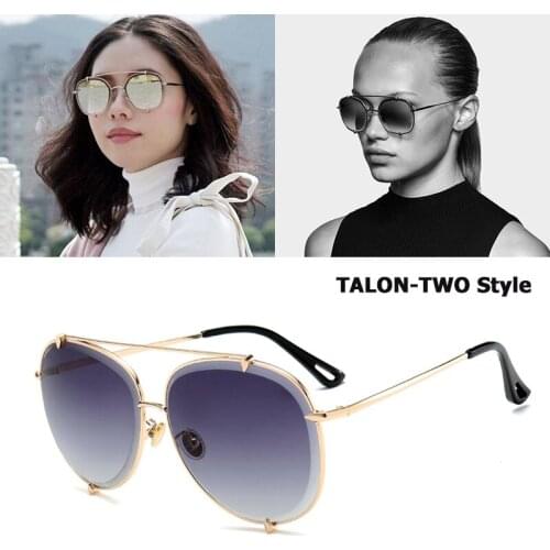 JackJad 2020 New Fashion TALON TWO Style Aviation Sunglasses Women Brand Design Step Down Lens Sun Glasses Oculos De Sol 17034