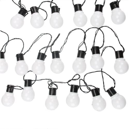 10m 38 Led Globe String Light Outdoor Fairy Lights Garland G50 Bulbs Garden Patio Wedding Party Christmas Decoration Light Chain